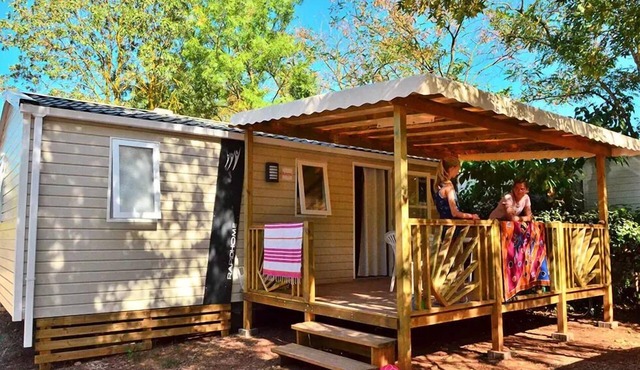 Camping maeva Club Les Rivières * - Mobile Home 3 Rooms 4 people Air-conditioned + TV