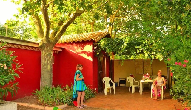 Camping maeva Club Les Rivières * - Premium 3-Room Gîte for 6 People with Air Conditioning + TV