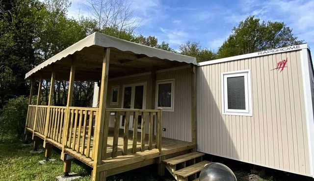 Camping maeva Escapades La Clairière * - Mobile Home Premium+ 3 Rooms 4 People Air Conditioned + TV