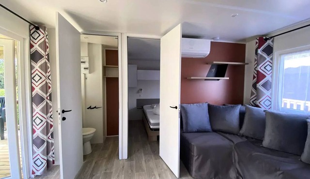 Camping maeva Escapades La Clairière * - Premium Mobile Home 3 Rooms 4 People + TV