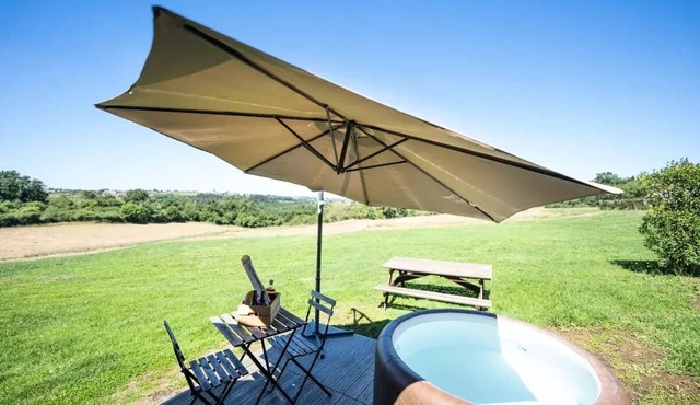 Camping maeva Escapades Domaine des Grandes Côtes * - Lodge des Bois 2 Rooms 2/4 People (2 adults + 2 children under 12 years old) Air-conditioned + Jacuzzi