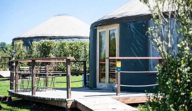 Camping maeva Escapades Domaine des Grandes Côtes * - Large Yurt 3 Rooms 6 People Air Conditioned