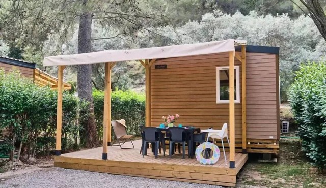 Camping maeva Respire La Vallée Heureuse * - Premium Mobile Home 4 Rooms 6 People Air Conditioned + TV