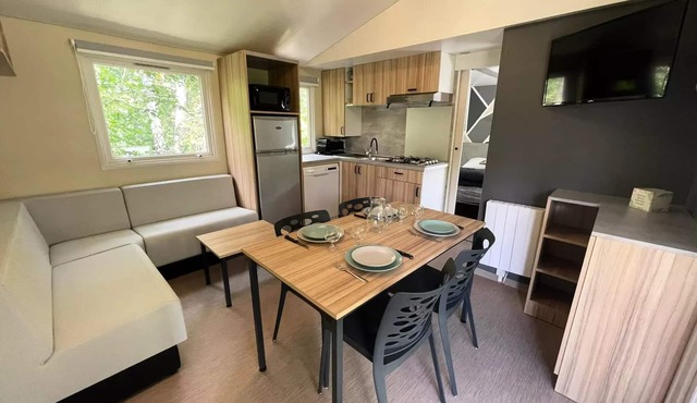 Camping Quality l'Eden de la Vanoise * - Bungalow premium 33m2 (2 bedrooms, maximum 4 persons) 4 persons