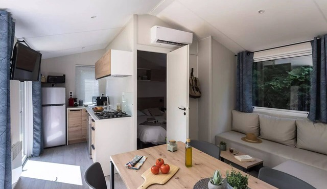 Camping Romanée Les Grottes de Roffy* - Premium 4-room mobile home for 6 people