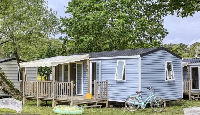 Camping Romanée Le Fort Espagnol * - Comfort Mobile Home 3 Rooms 4 People + TV