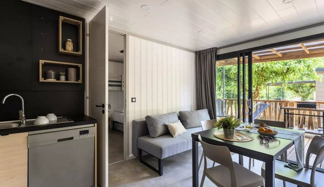 Camping Romanée Le Fort Espagnol * - Premium 4-room chalet for 6 people