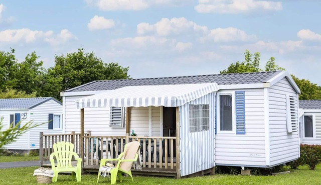 Camping Romanée L'Evasion * - Comfort Mobile Home 3 Rooms 4 People + TV