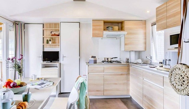 Camping Romanée L'Evasion* - Comfort mobile home 4 rooms 6 people
