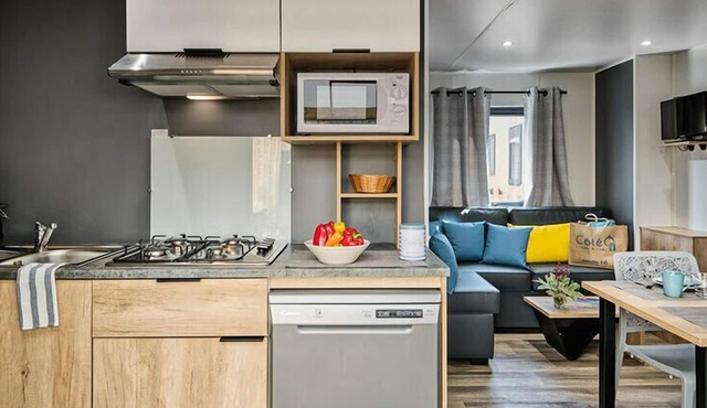 Camping Side O Port Manec'h *** - Mobil Home Standing 3 rooms 4 people