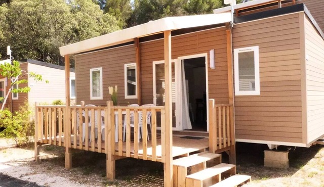 Camping Tikayan Le Méditerranée * - Mobil-Home Arizona Standard 4 Rooms 6 People Air Conditioning + TV