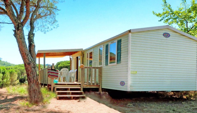 Camping Tikayan Les Cigales* - Mobile Home Arizona Eco 4 Rooms 6 People Air Conditioning