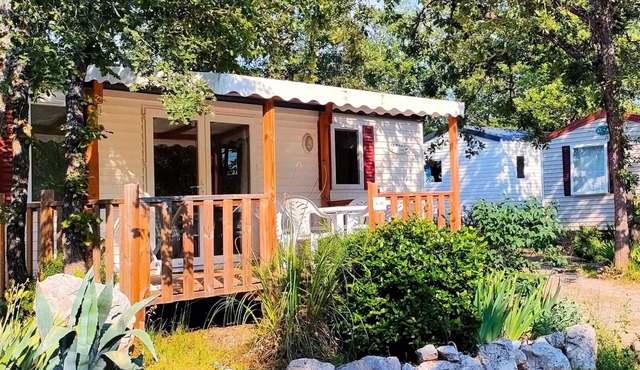 Camping Tikayan Rives du Lac de Sainte Croix* - Mobile home Colorado Eco 3 rooms 4/6 people Air-conditioned