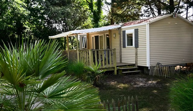 Camping Ushuaïa Le Parc de La Grève * - Mobil Home Amour Blanc 4 Rooms 6 People + TV