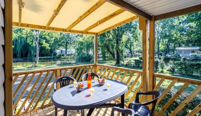 Camping Ushuaïa Le Parc de La Grève * - Mobil Home Plaisir 4 Rooms 6 People + TV