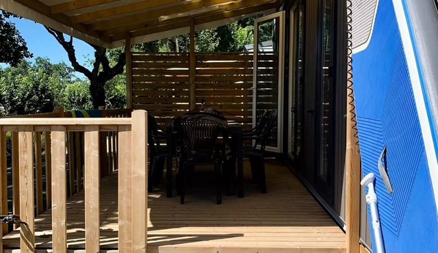 Campsite Beau-Rivage * - Cottage ETOILE (covered terrace) new 2022 4 to 6 people - 4 pers. included in the tariff