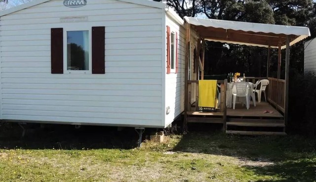 Campsite Domaine de Gajan * - Mobile home Comfort HOLIDAY 25m2 (2 bedrooms) with covered terrace TV INCLUSE 5 people