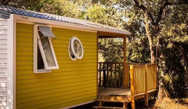 Campsite Domaine de Gajan * - Mobile home Comfort + SUNNY 27m2 (2 bedrooms + covered terrace included - TV) arv/departure Saturday 4 people