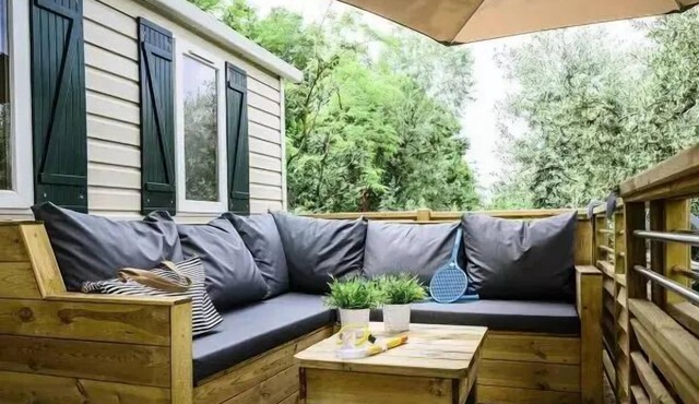 Campsite Eurocamp Village de la Guyonnière * - Mobile home Premium 4 rooms 6 people air-conditioned
