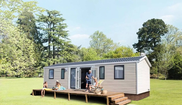 Campsite LE PANORAMIC * - MOBILE HOME NIRVANA QUATTRO 4 bedrooms 40m2 with semi covered terrace 8 people