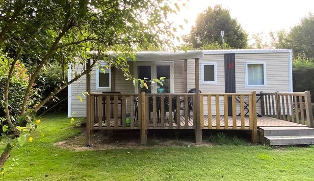 Campsite l'Echo du Malpas* - Mobile Home Premium 31m²/3 bedrooms + TV + LV + Plancha + Wifi one device 8 people