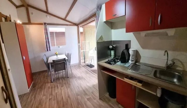 Campsite le Verger de Jastres * - Chalet SAMOA - Family and inclusive 1/5 pers. 5 people