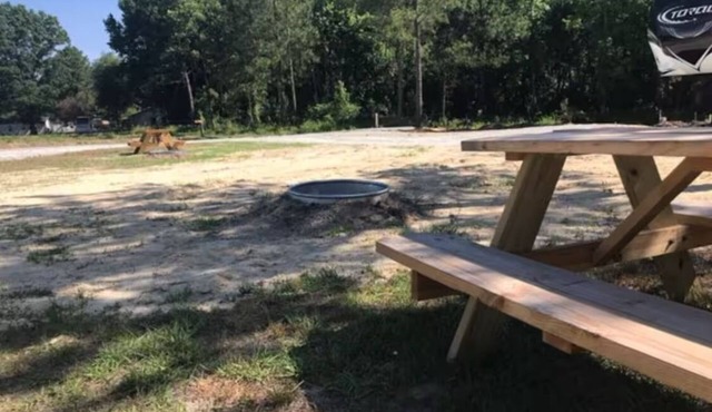 Campsite in Greenville North Carolina
