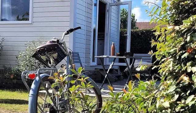 Campsite La Forêt Stella-Plage * - Duo Cocoon Cottage -1 bedroom with sheets and deckchairs, the perfect getaway 18 m2 1 or 2 people 2 people