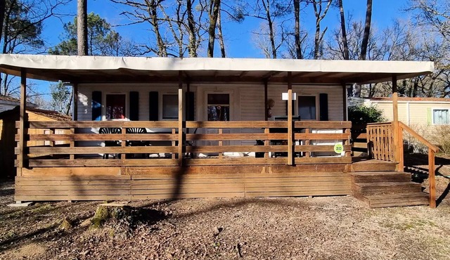 Campsite LA GARENNE * - 20 Residence La Futaie 32m2 Terrace Covered , 3 bedrooms, dishwasher + TV 6 persons