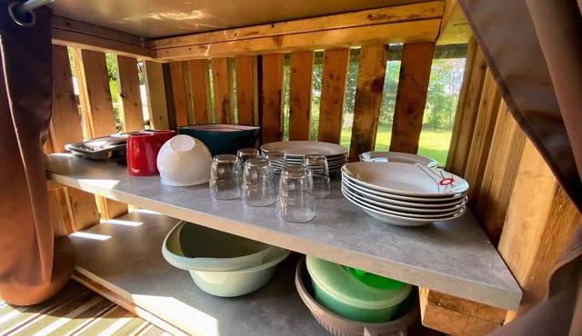 Campsite La Sole* - Perched Cabin 1 room 2 people Without Sanitary