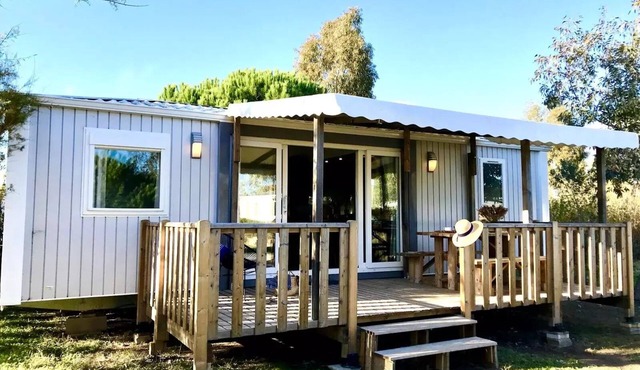 Campsite Les Fontaines * - Mobil Home Laurier Grand Confort 4 Rooms 6 People Air Conditioned