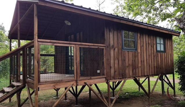 Campsite Le Mouliat * - Chalet on stilt, 1 bedroom, 20m2 + 10m2 2 people