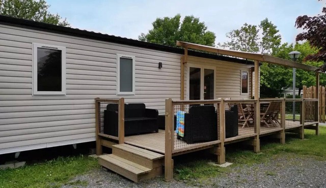 Campsite Le Rouge Gorge* * - MOBILE BEDROOM 40M2 (3 bedrooms - 2 bathroom) PREMIUM TV CLIMATEIZATION VAISSELLE LAVE 8 persons