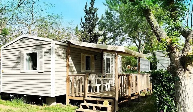 Campsite Le Val de Cesse * - Mobile home WELCOME 27m2 - 2 bedrooms - TV - air conditioning - terrace - 4 people