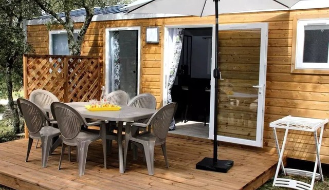 Campsite Les Chênes * - MOBILE HOME Comfort Plus Air-conditioned - TV - 2 ch - 32.80m2/Jasmin and Mimosa 4 people