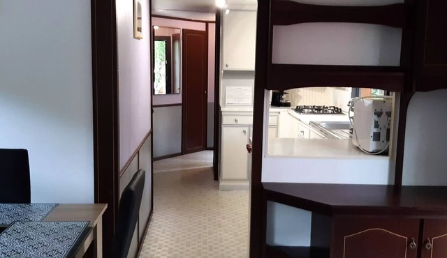 Campsite Les Jardins d'Estavar* - Mobile home English Vintage Style 4 rooms 6 people