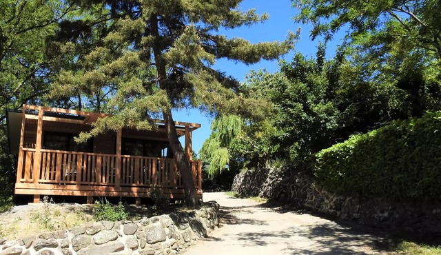 Campsite Les Lavandes * - Chalet LAURIER all comfort family large 6 people