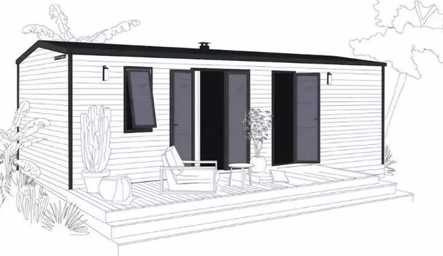 Campsite Les Portes de Sancerre*** - Mobile home Ohara 884 4 Rooms 6 People