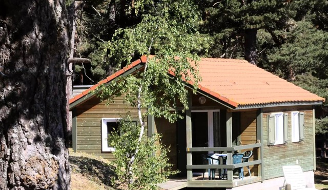 Campsite Les sous bois du Lac * - Wooden Chalet Edelweiss 3 rooms 5/6 people