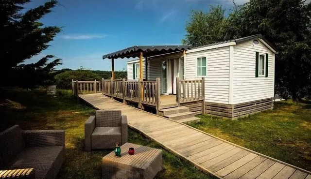 Campsite Les sous bois du Lac * - Ophéa Premium mobile home PMR 6 people