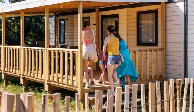 Campsite maeva Escapades Le Bois Joli * - Mobile Home Bahia 4 Rooms 6 People + TV