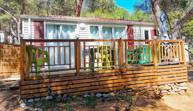 Campsite Residential La Pinède * - Large wide CONFORT -2 bedrooms 30m2- *Clim, terrace, TV* 6 persons