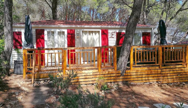 Campsite Residential La Pinède * - Blueberry PREMIUM-2 bedrooms 32m2- *Clim, terrace, TV* 4 persons