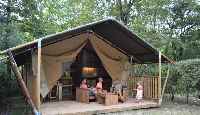 Campsite Saint Pierre de Rousieux**** - Lodge Safari 3 Rooms 4 People Without shower