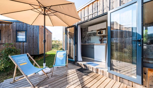 Campsite Seasonova Les Portes d'Alsace * - COTTAGE Prestige - 3 bedrooms Wood (sheets included) 6 persons