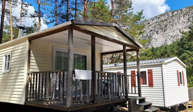 Campsite Tikayan La Pinatelle* - Mobile home Idaho Eco 3 rooms 4 people Air-conditioned