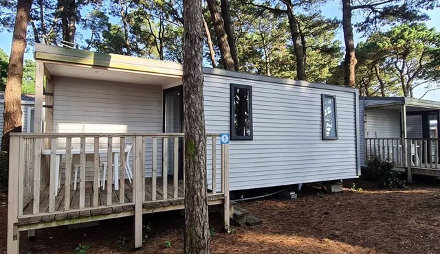 Campsite Ushuaia Villages the Estuary * - Mobil home Classic - 25m2 - 2 bedrooms - semi-covered terrace side 4 people