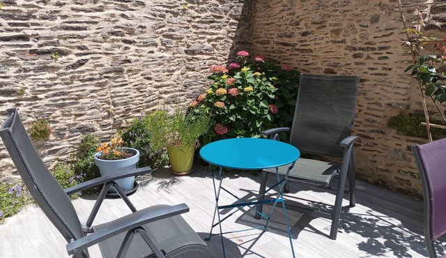 Cancale le port appt 2/4 pers with courtyard, very bright15 km from ST MALO