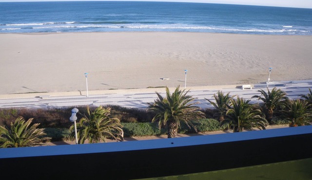 Canet plage beau T2 waterfront, Breathtaking sea view, Private Parking Wifi