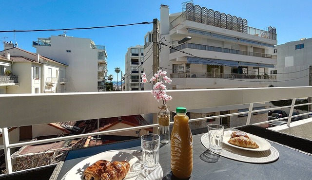 Cannes: Palm Beach area - 1 bedroom apartment - terrace, sea view